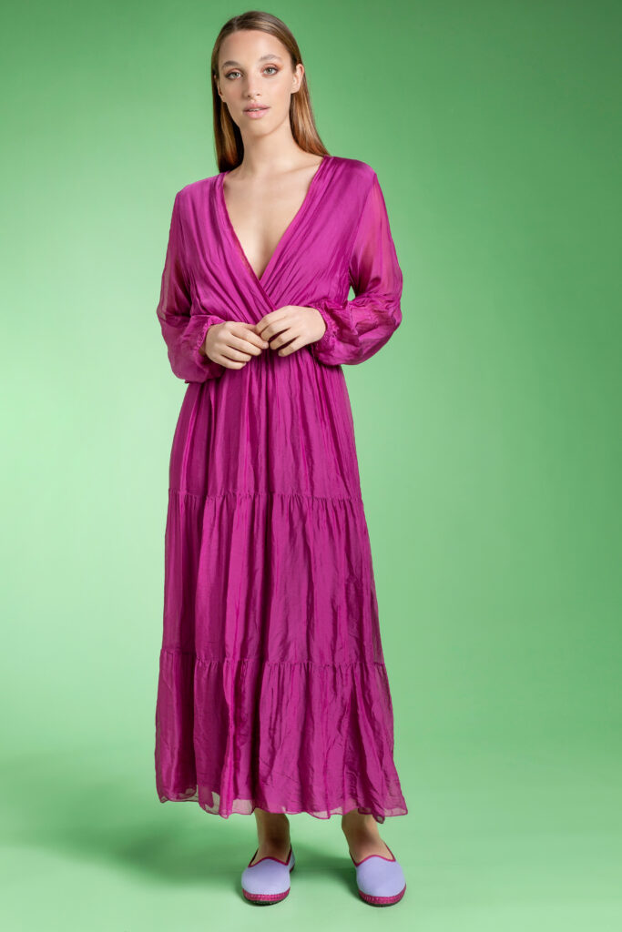 abito fucsia